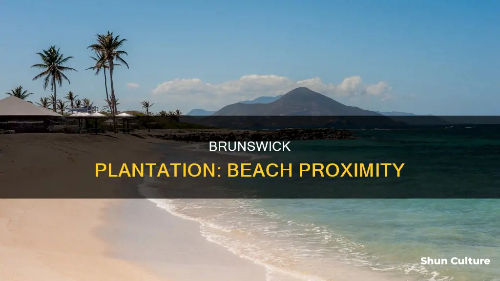 how far is brunswick plantation from the beach