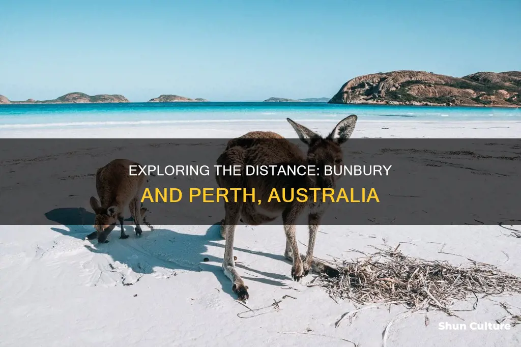 how far is bunbury from perth australia