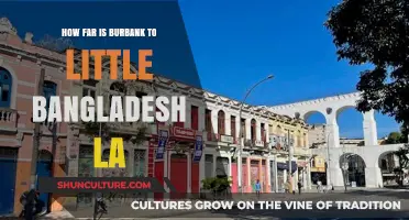 Exploring LA: Burbank to Little Bangladesh Distance Guide