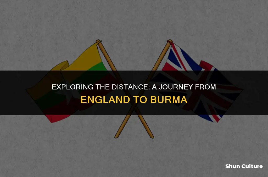 how far is burma from england