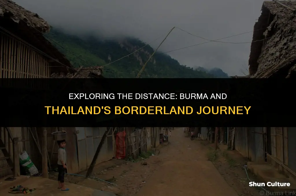 how far is burma from thailand
