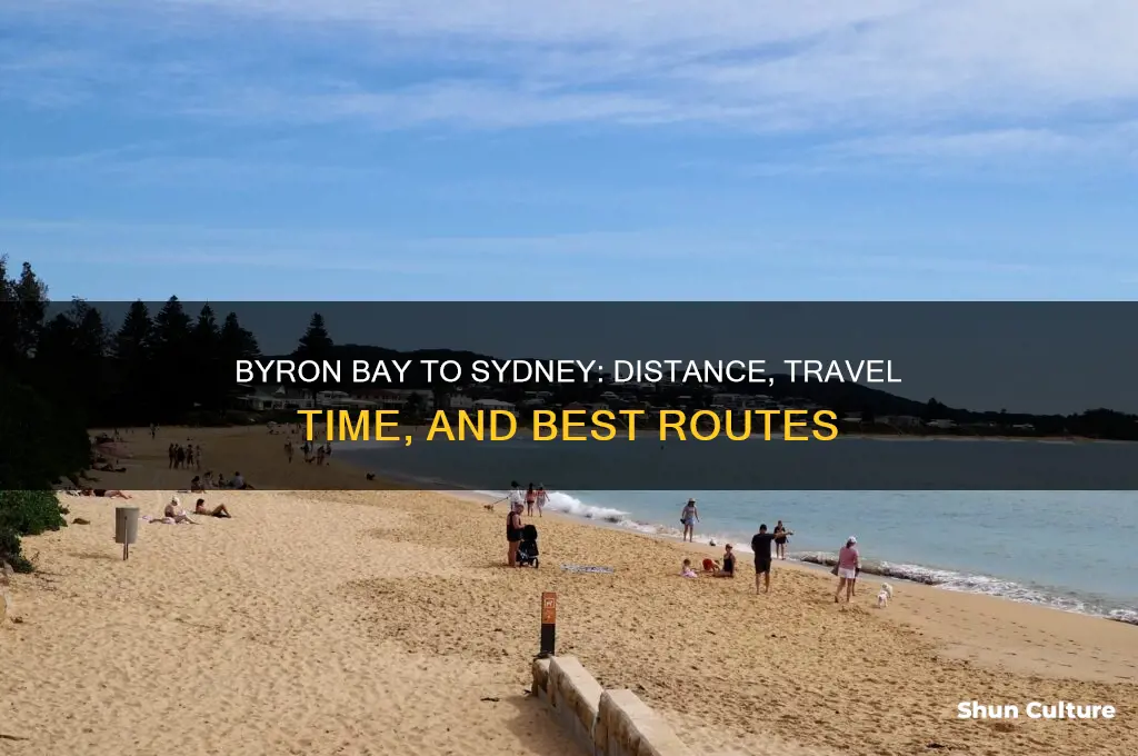 how far is byron bay from sydney australia