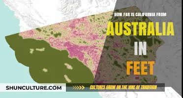 California to Australia: Feet and Miles Apart