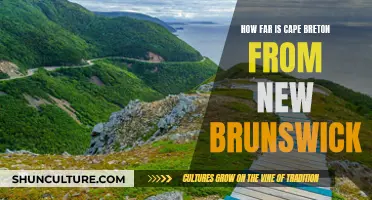 Cape Breton to New Brunswick: Travel Distance