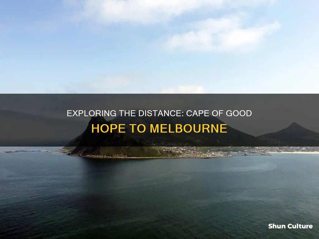 how far is cape of good hope from melbrourne australia