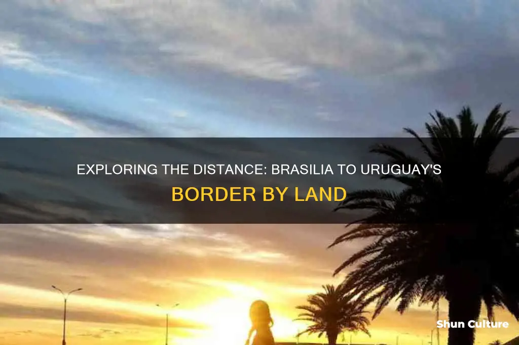 how far is capital of brazil from uruguay