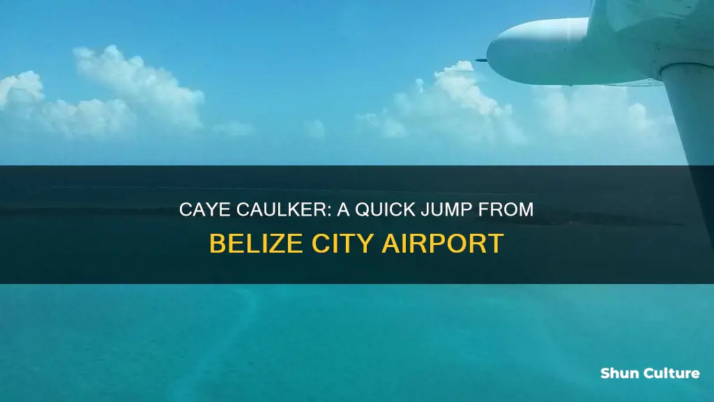 how far is caye caulker from belize city airport