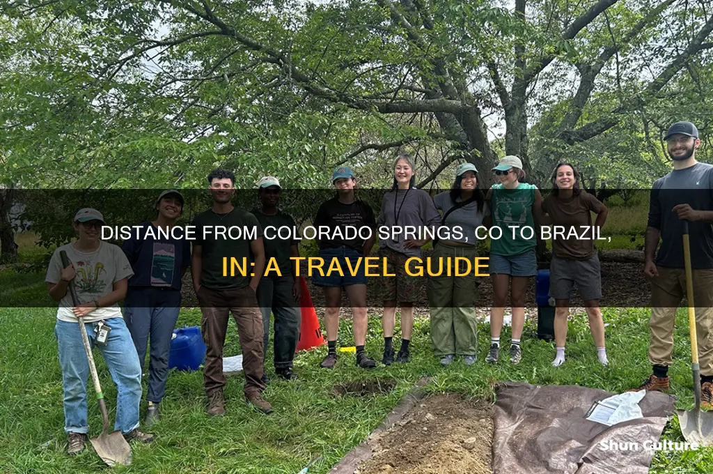 how far is colorado springs colorado from brazil indiana