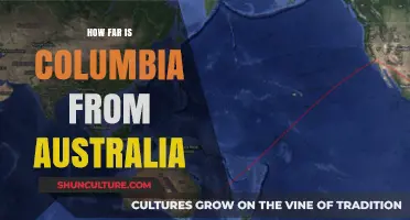 Travel Distance Between Australia and Columbia