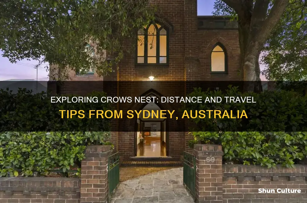 how far is crows nest australia from sydney australia