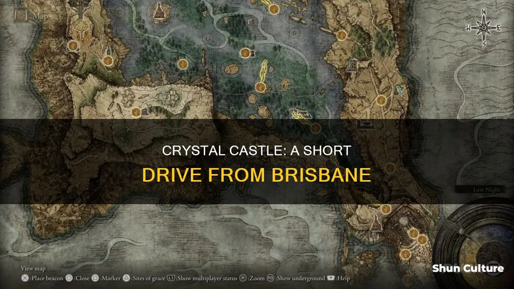how far is crystal castle from brisbane australia