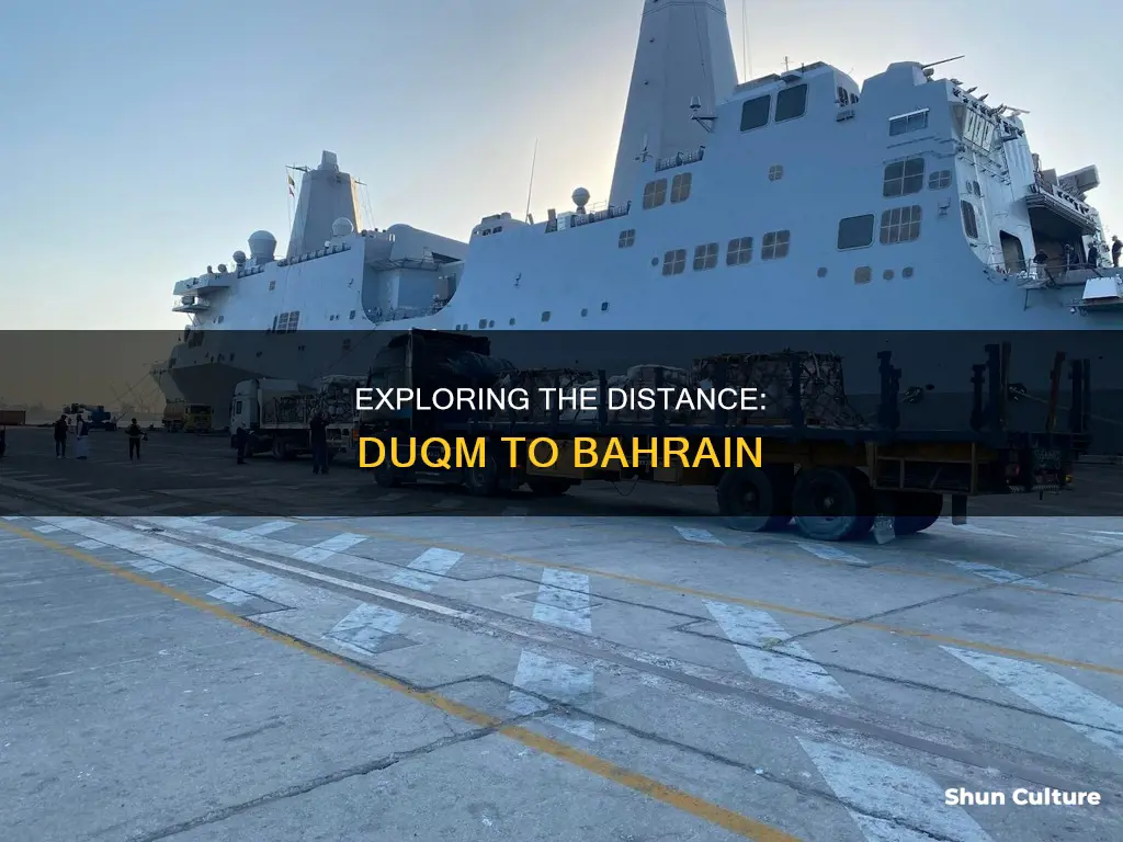 how far is duqm from bahrain