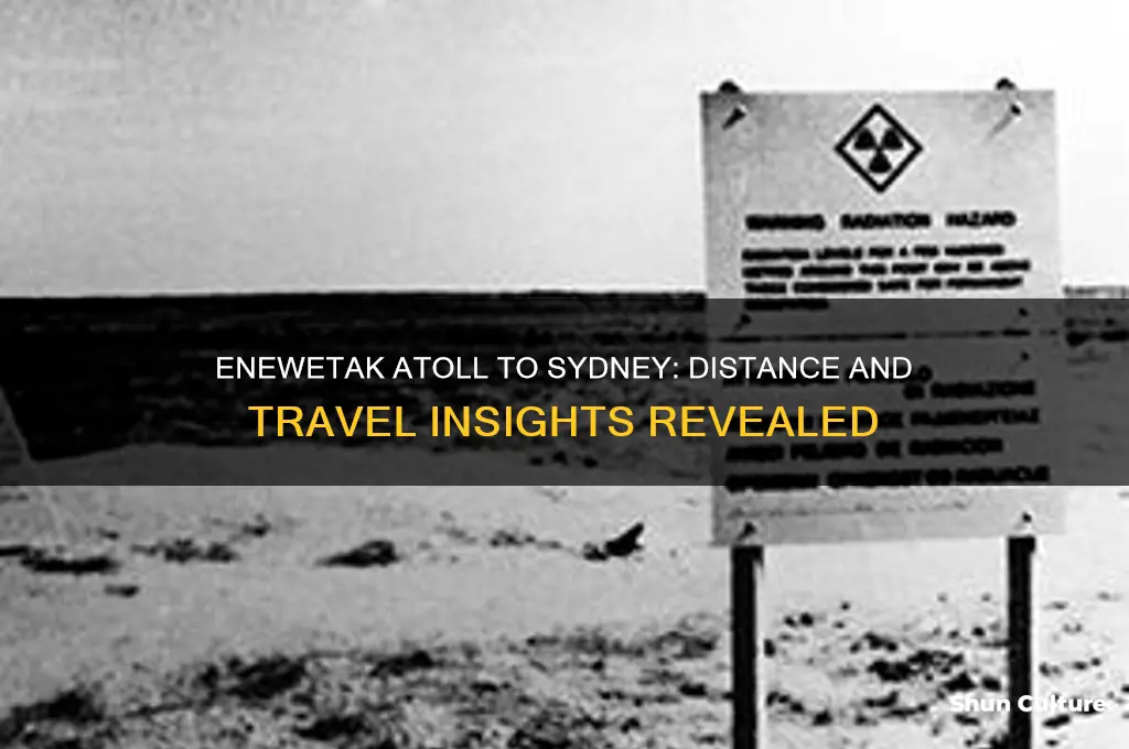 how far is enewetak atoll from sydney australia