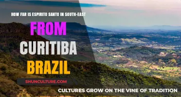 Exploring Brazil: Distance from Curitiba to Espírito Santo Southeast