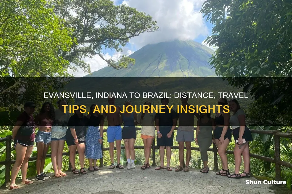 how far is evansville indiana from brazil