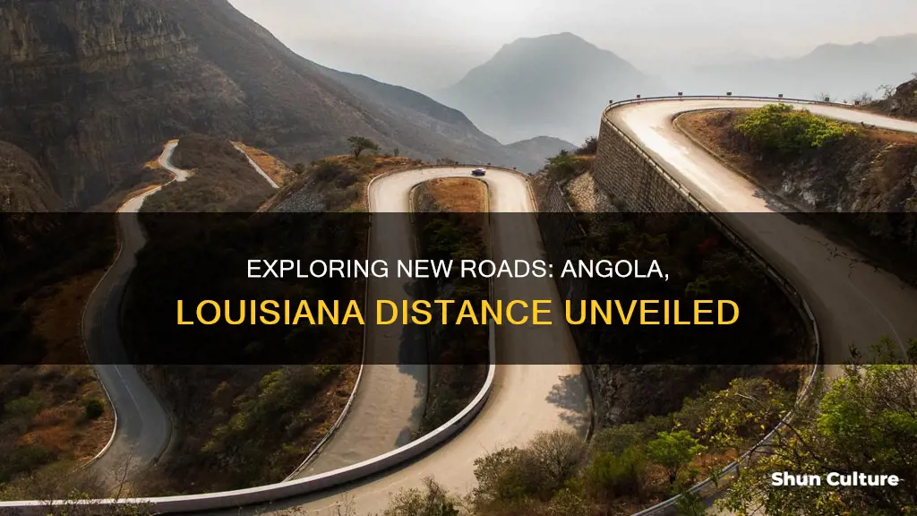 how far is far is new roads from angola louisiana