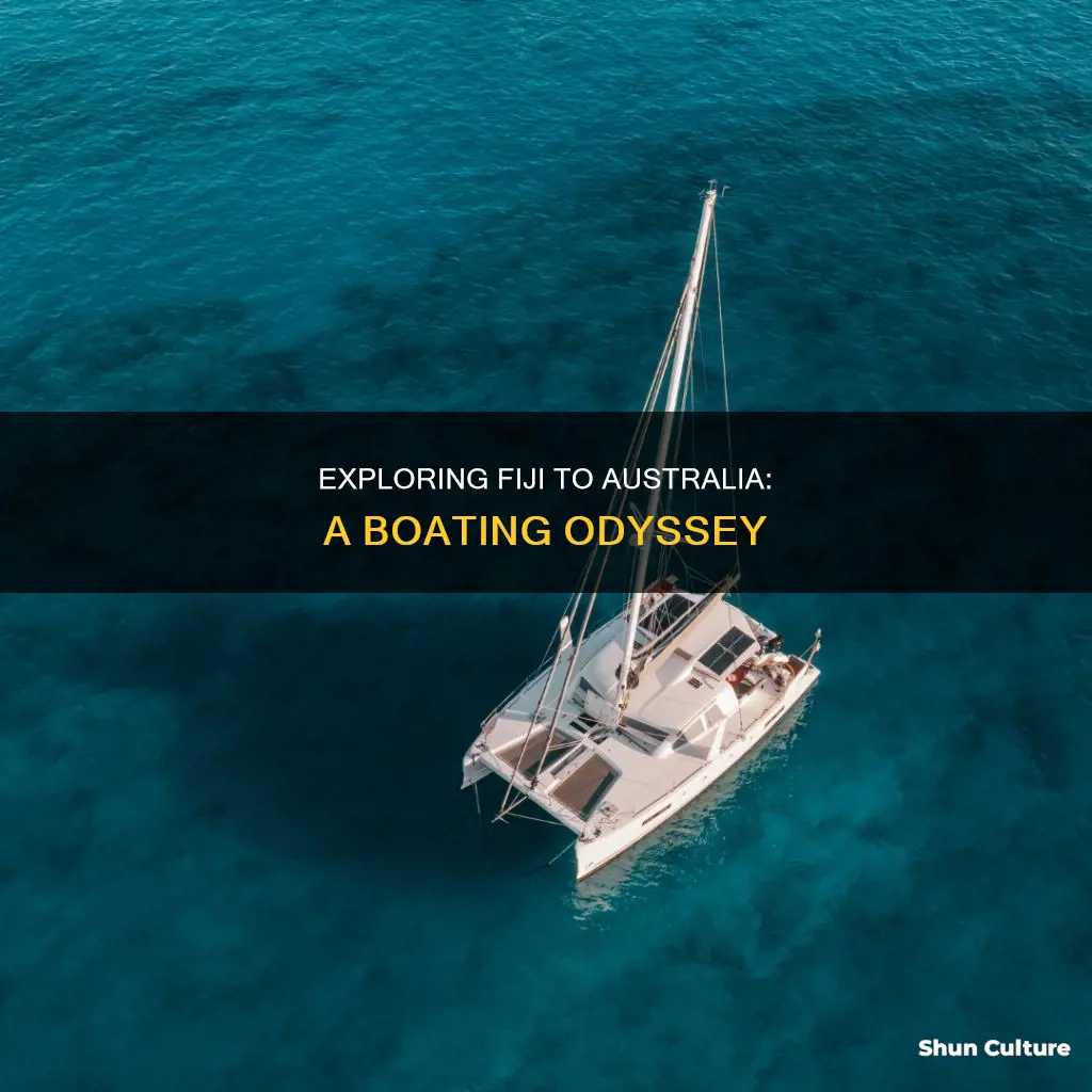 how far is fiji from australia by boat