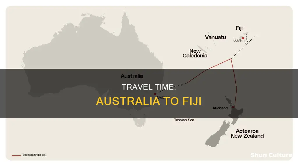 how far is fiji from australia in hours