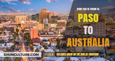 Travel Distance: El Paso to Australia