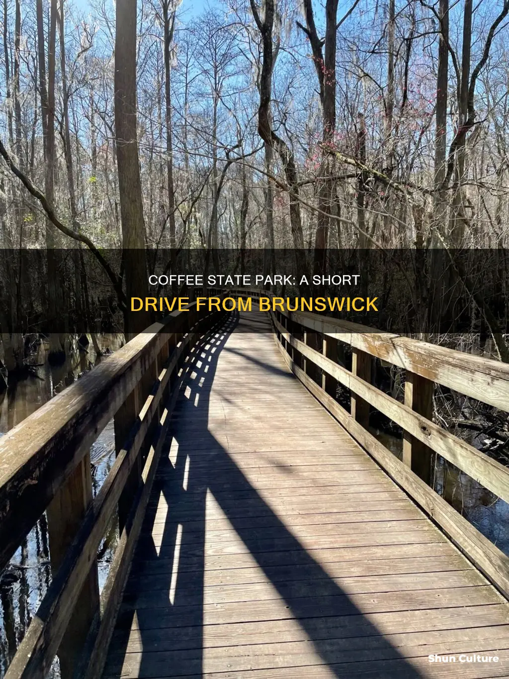 how far is general coffee state park from brunswick ga