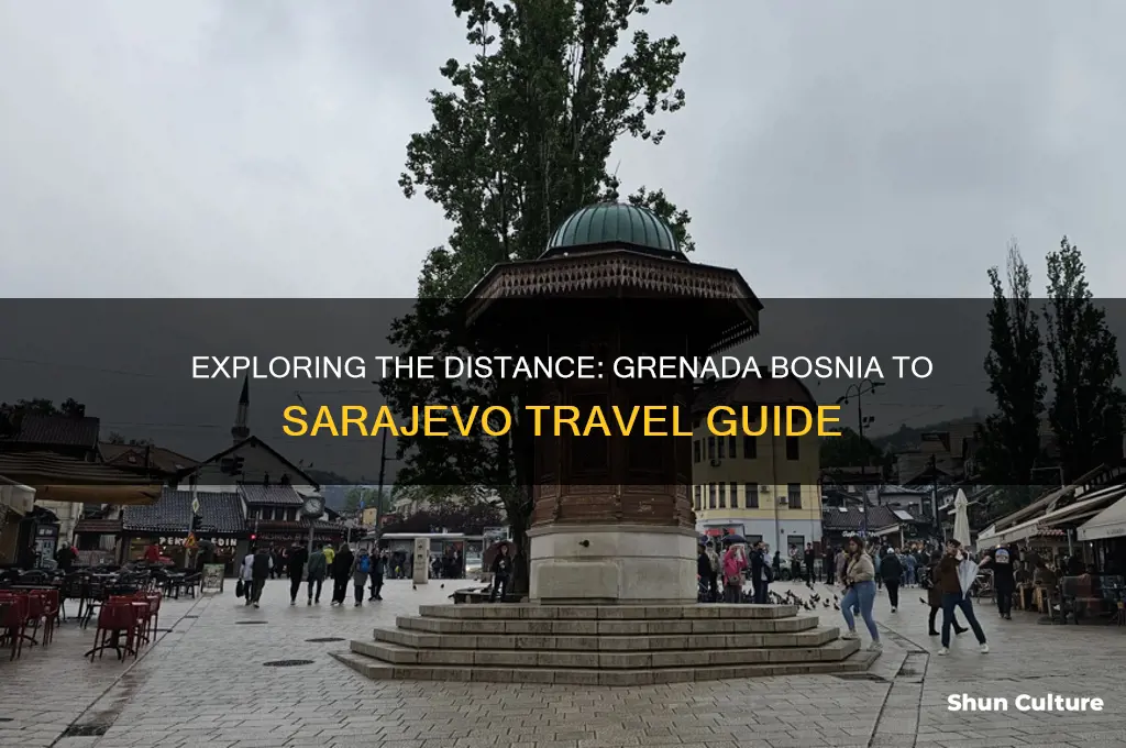how far is grenada bosnia from sarajevo