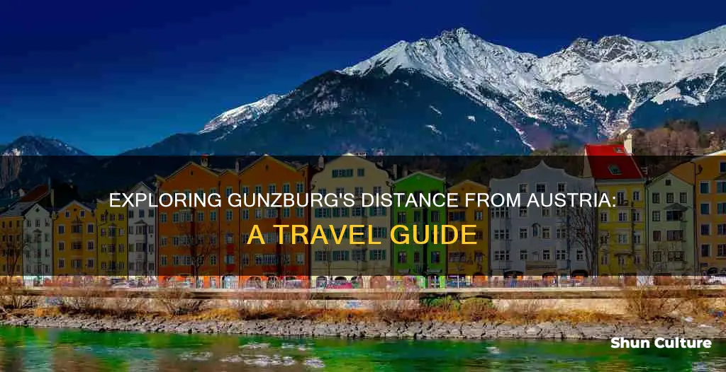 how far is gunzburg from austria