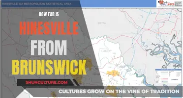 Hinesville to Brunswick: Distance Explored