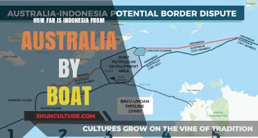 Exploring Indonesia-Australia: A Boat Journey's Distance