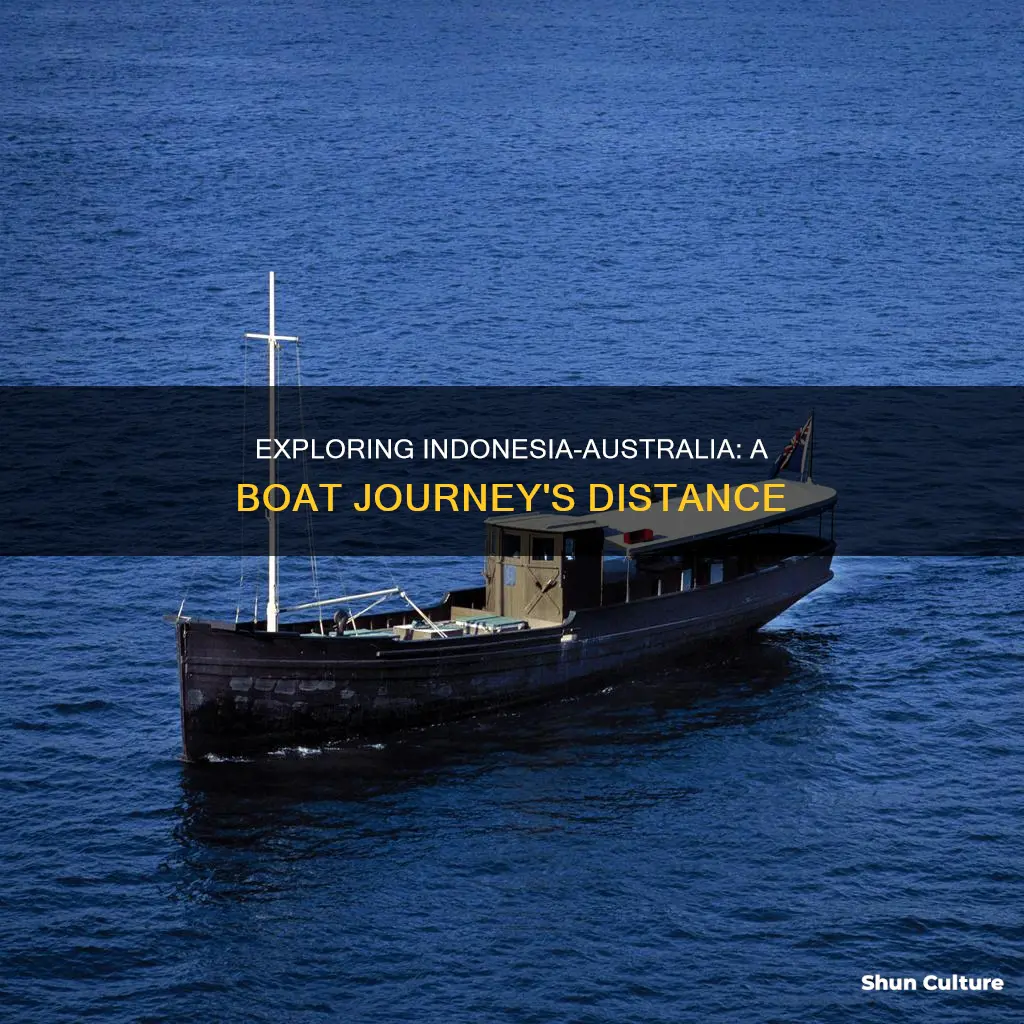 how far is indonesia from australia by boat
