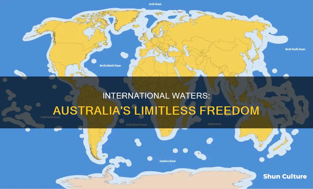 how far is international waters australia