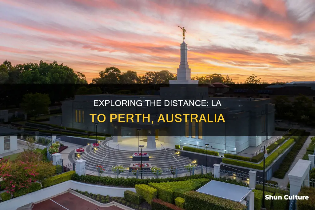 how far is ir from los angeles to perth australia