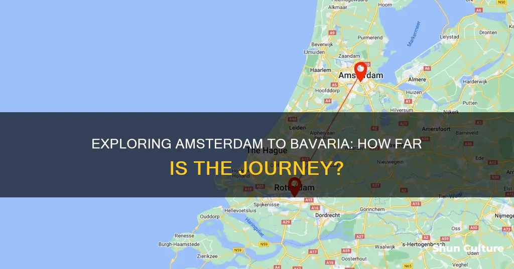 how far is it from amsterdam to bavaria