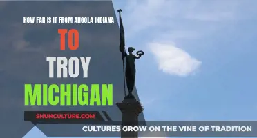 Angola, Indiana to Troy, Michigan: How Far?