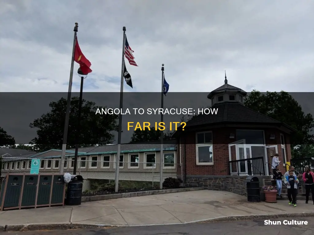 how far is it from angola ny to syracuse ny