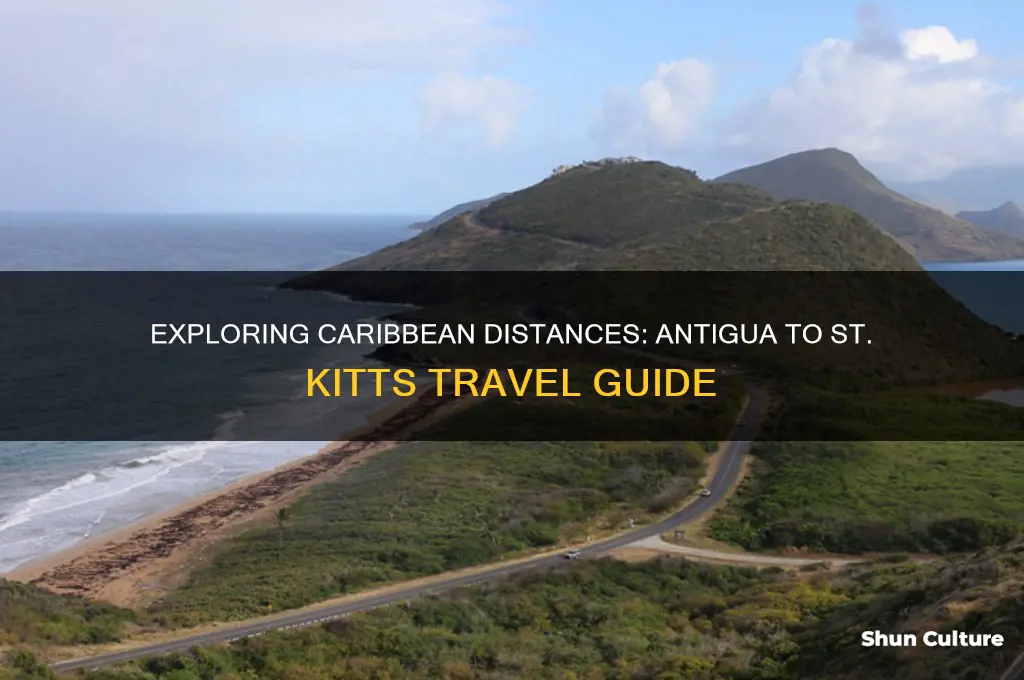 how far is it from antigua to st kitts