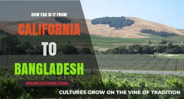 California to Bangladesh: Unveiling the Distance Between Two Worlds