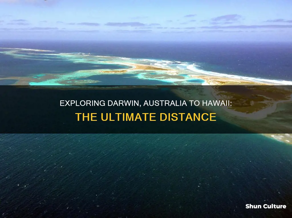how far is it from darwin australia to hawaii