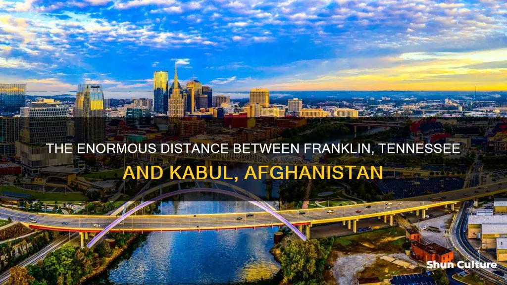 how far is it from franklin tn to kabul afghanistan