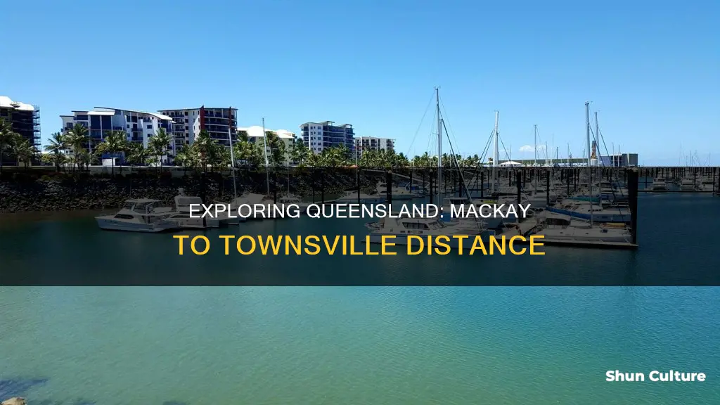 how far is it from mackay to townsville australia