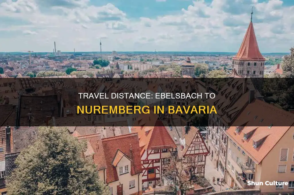 how far is it from nuremburg to ebelsbach bavaria