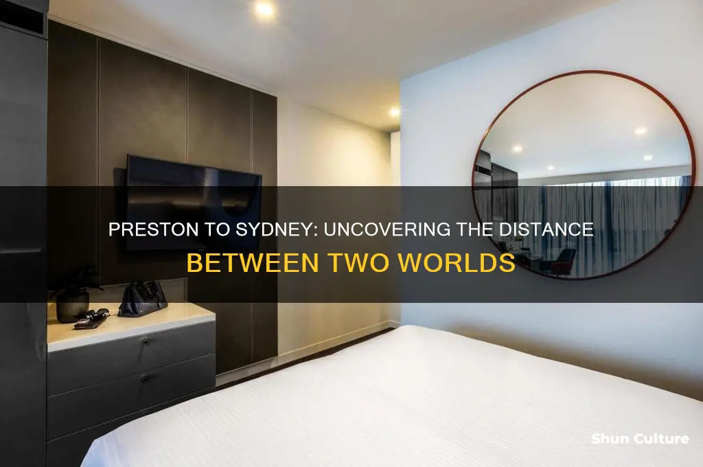 how far is it from preston to sydney australia