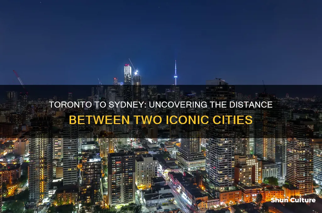 how far is it from toronto to sydney australia
