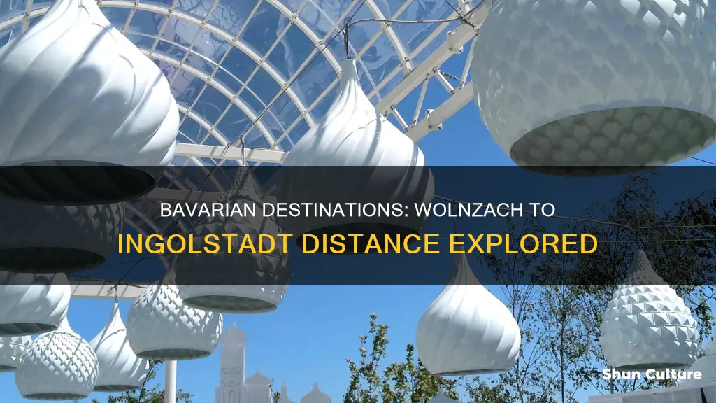 how far is it from wolnzach bavaria to ingolstadat