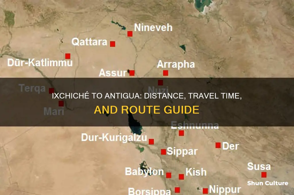 how far is ixchime from antigua