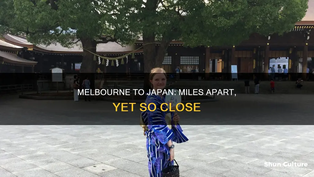 how far is japan from melbourne australia