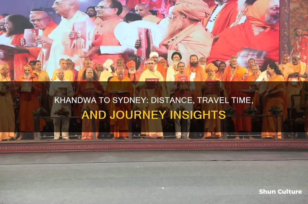 how far is khandwa from sydney australia