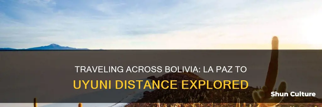 how far is la paz bolivia from uyuni bolivia