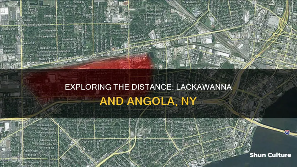 how far is lackawanna ny from angola ny