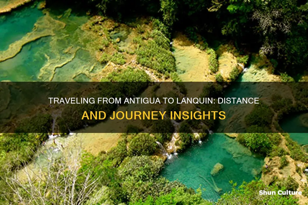 how far is lanquin from antigua