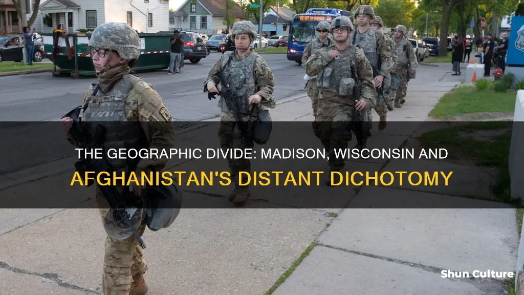 how far is madison wisconsin from afghanistan